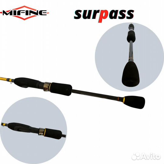 Спиннинг mifine surpass, тест 4-18g, 2,4m