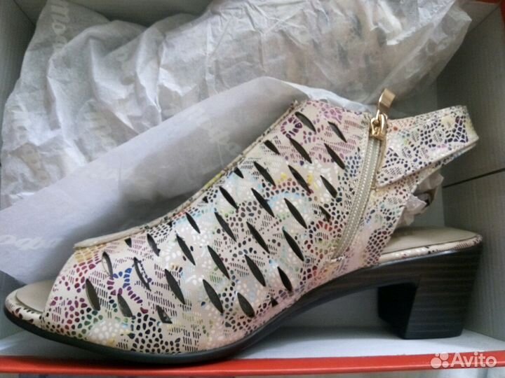 Кож-зам цветные босоножки 41 размера
