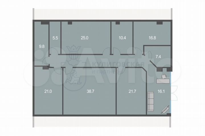 Офисное помещение в БЦ Консул