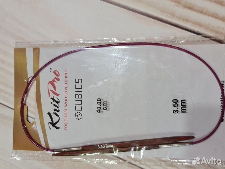 Спицы KnitPro cubics 3.5mm 40cm