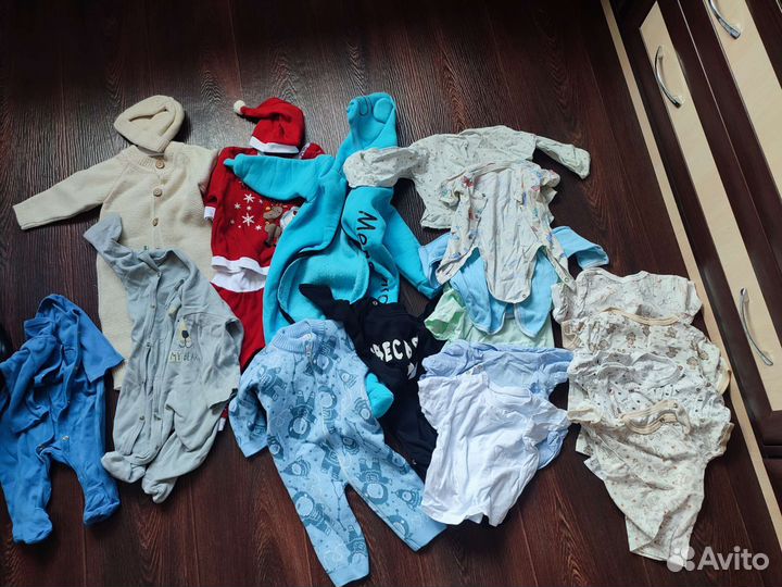 Детские вещи пакетом для мальчика от 0 до 3