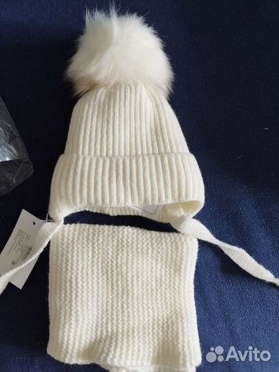 Шапка и снуд для девочки. Новый