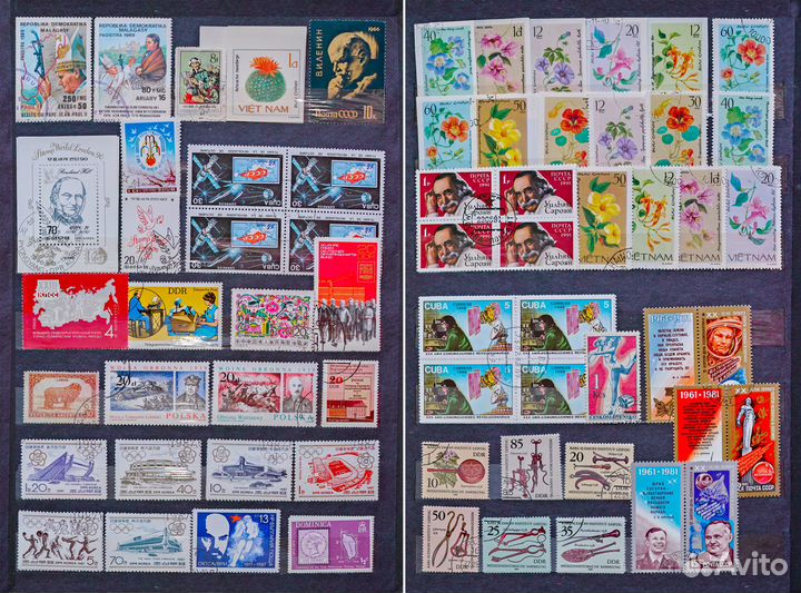 Марки почтовые иностранные, гашенные и чистые 5