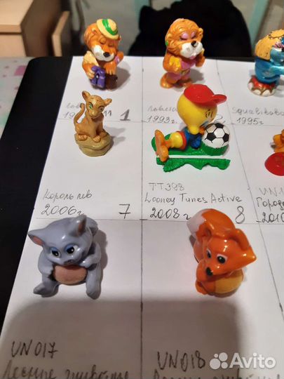 Игрушки из Киндер сюрприза 90х, 2000х, 2010-го