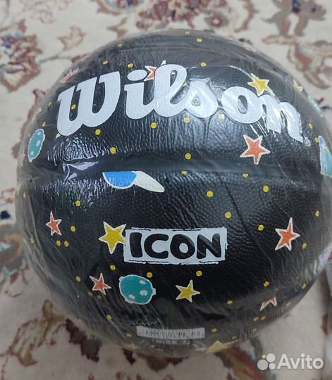 Баскетбольный мяч wilson icon black