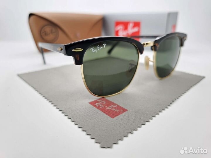 Очки Ray Ban Clubmaster 3016 Polarized Leopard