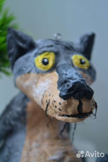 Ватная игрушка Волк из