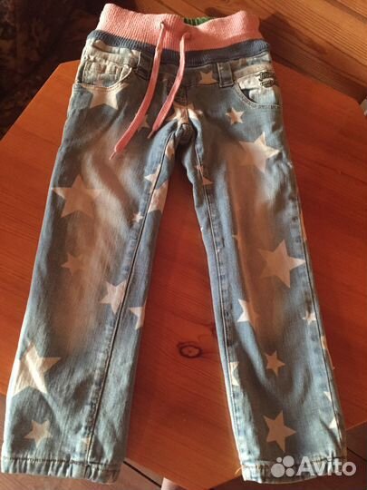 Джинсы теплые для девочки