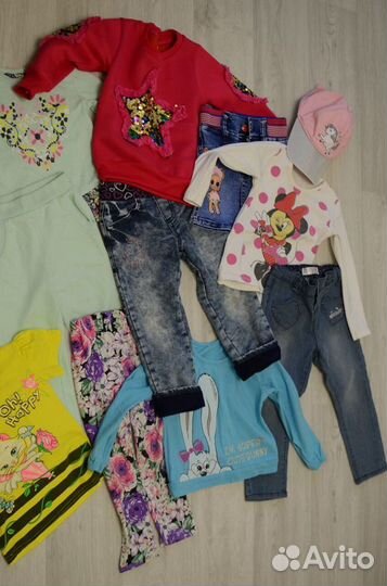 Пакет вещей глория джинс и др. на девочку 2-4 года