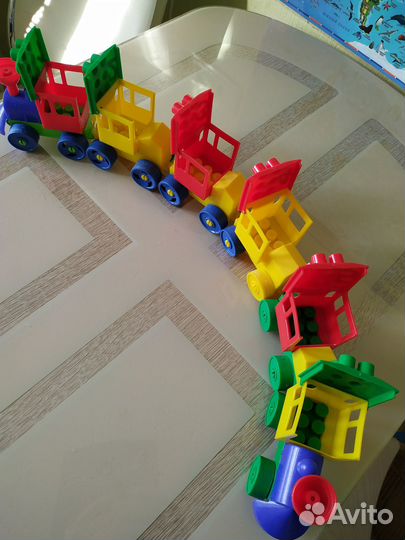 Паровозик конструктор Полесье