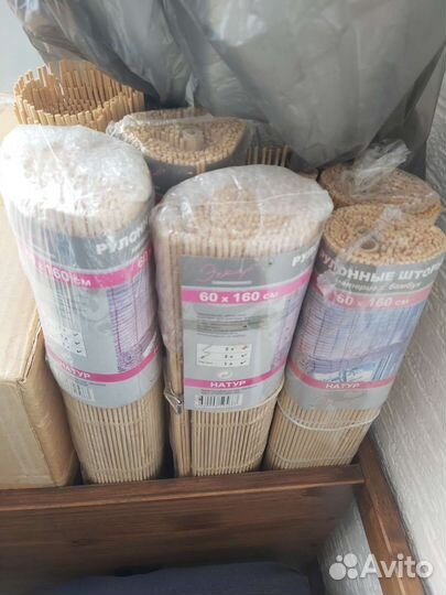 Рулонные бамбуковые шторы