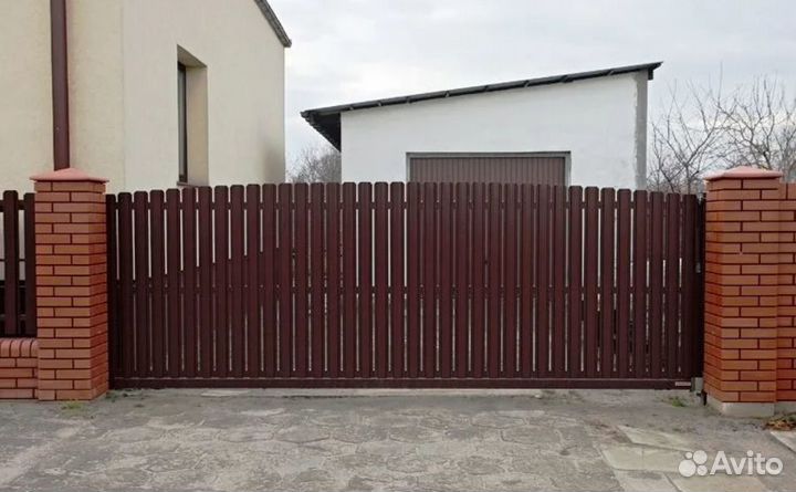 Забор металлический, ворота с гарантией