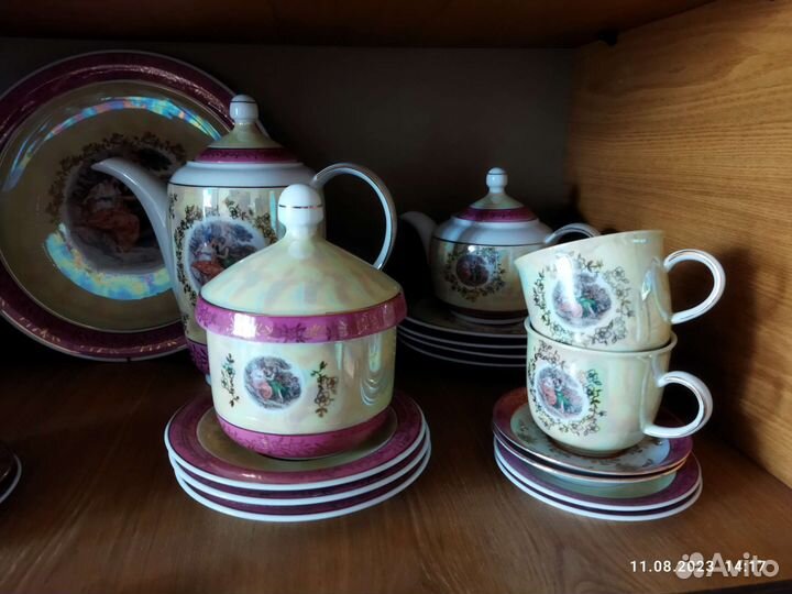 Чайный сервиз Мадонна, ГДР, 6 персон