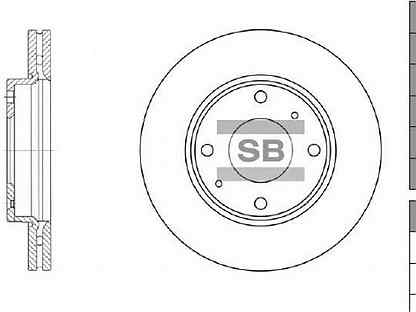 Sangsin brake SD1016 Диск тормозной (51712-2D300