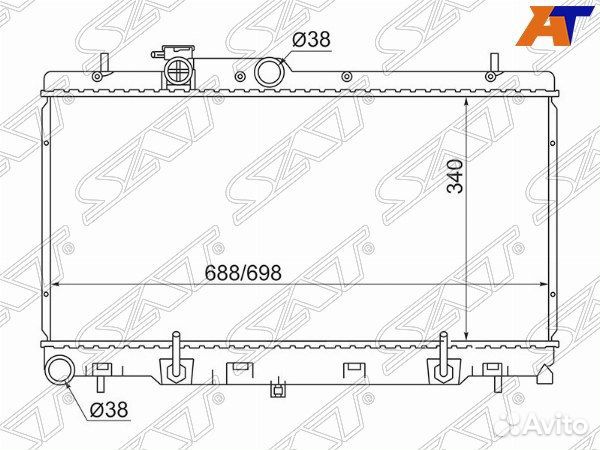 Радиатор subaru legacy B4