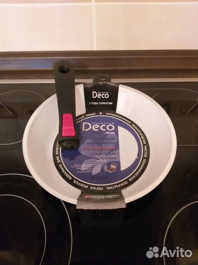 Сковорода со съёмной ручкой Deco ceramica