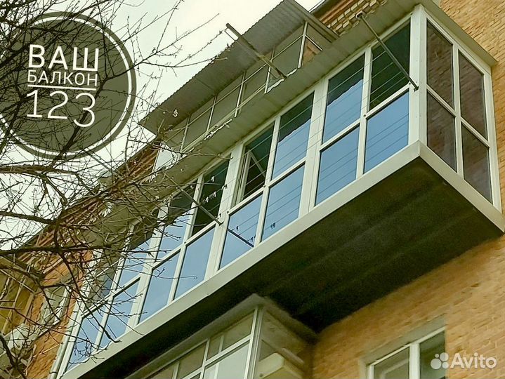 Остекление балконов и лоджий под ключ