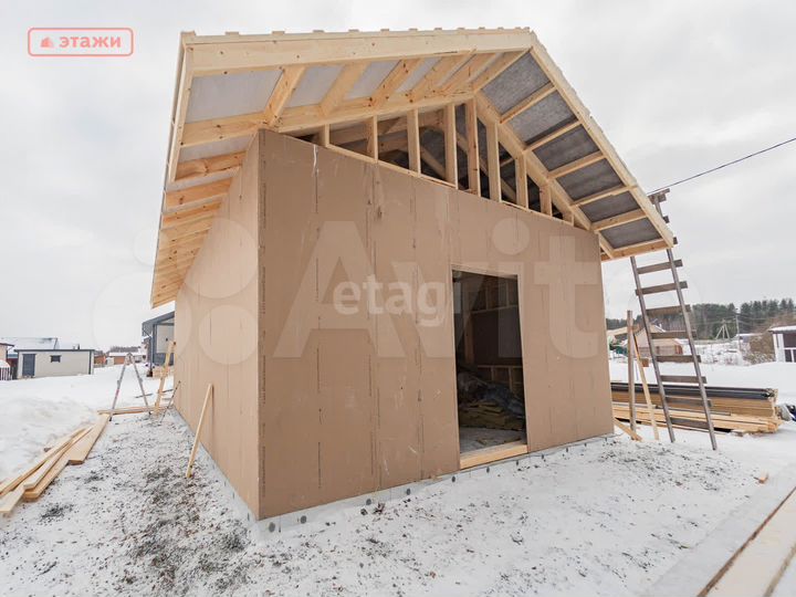 Дом 60 м² на участке 8 сот.