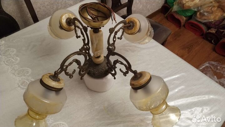 Люстра бронзовая Югославия antik