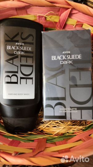 Мужской парфюмерный набор Avon Black Suede Dark