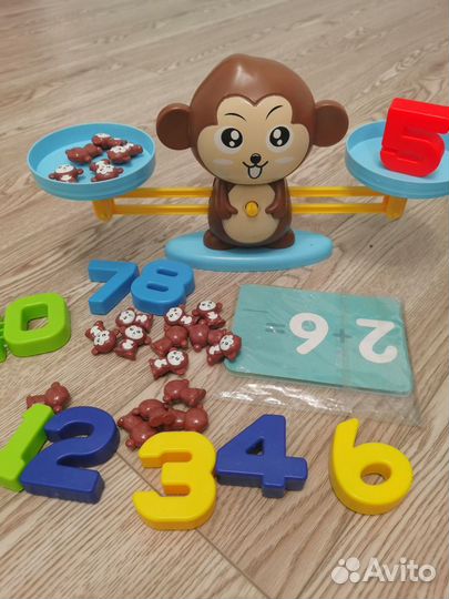 Развивающая игра бондибон весы обезьяна