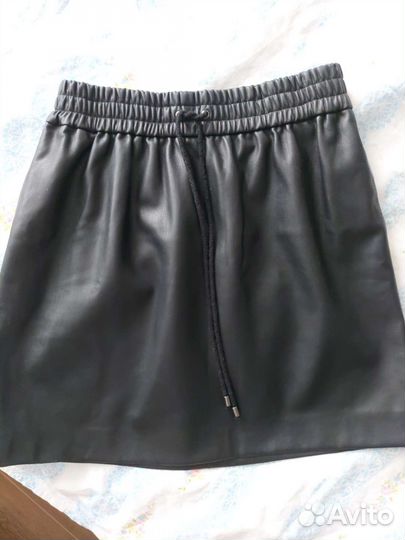 Юбка экокожа
