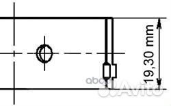 77 272 600 вкладыши шатунные STD Opel Astra/Ka