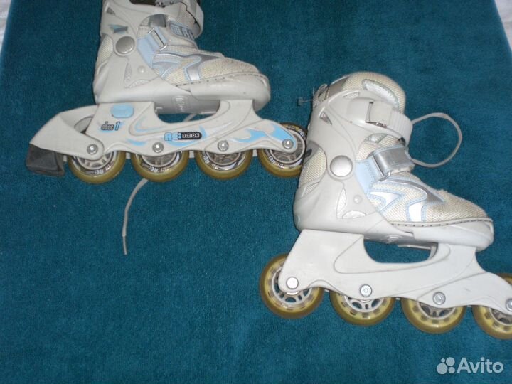 Раздвижные роликовые коньки action и защита
