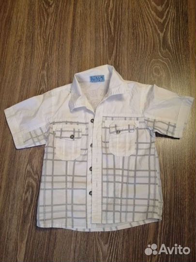 Рубашка на мальчика рост 116-122