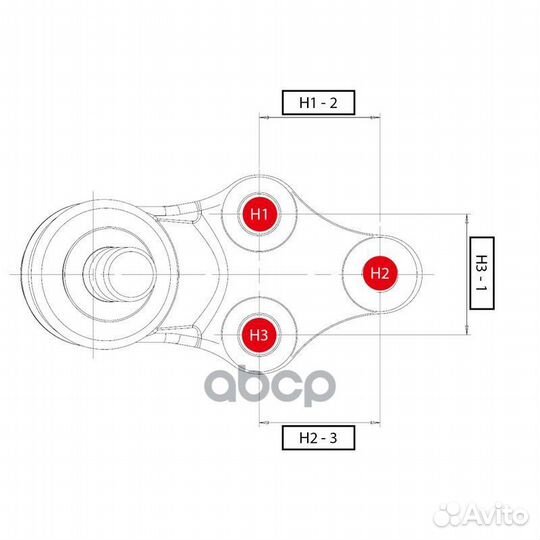 Опора шаровая toyota corrolla 07, auris 07, RAV4