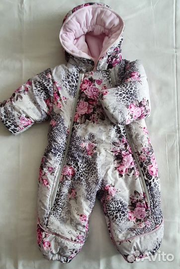 Зимний комбинезон для девочки 74-80