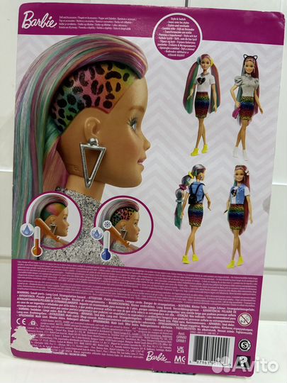 Кукла barbie mattel с разноцветными волосами GRN81