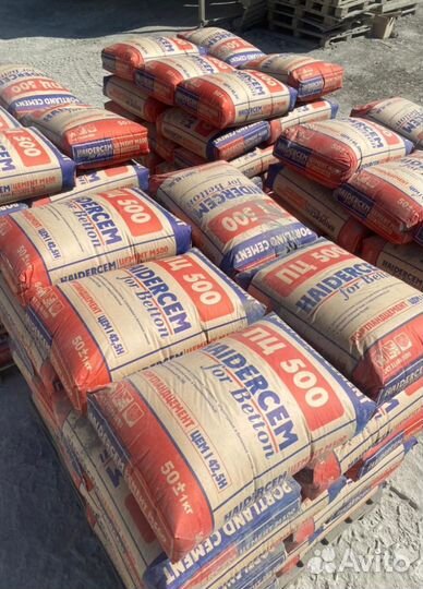 Портландцемент haidercem М 500 Д0 / мешок 50 кг