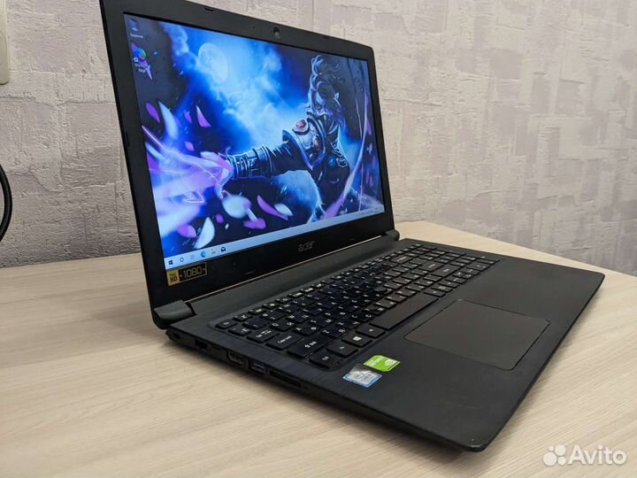 Игровой ноутбук acer сore i5-7200/8gb/ssd240/mx130