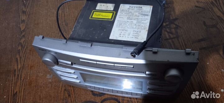 Штатная магнитола на toyota camry 40