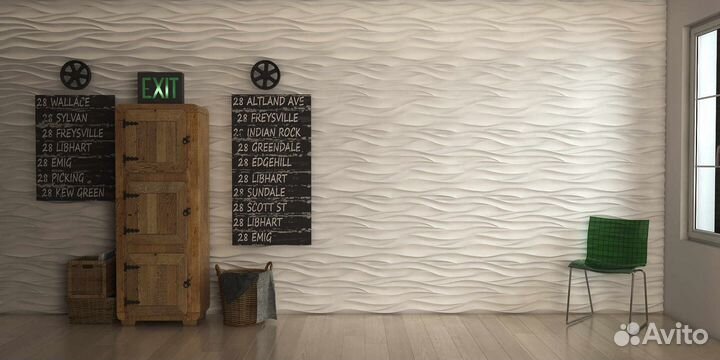 Гипсовая 3D панель 