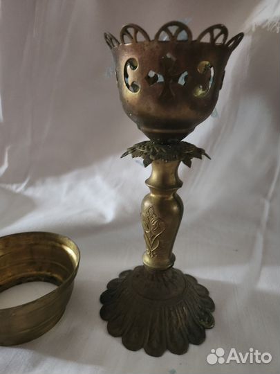 Настольная лампада старинная церковная 22 см