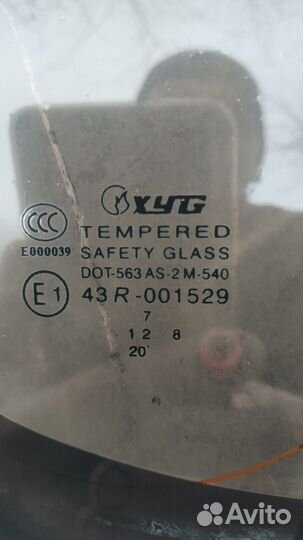 Стекло пятой двери Тойота Функарго