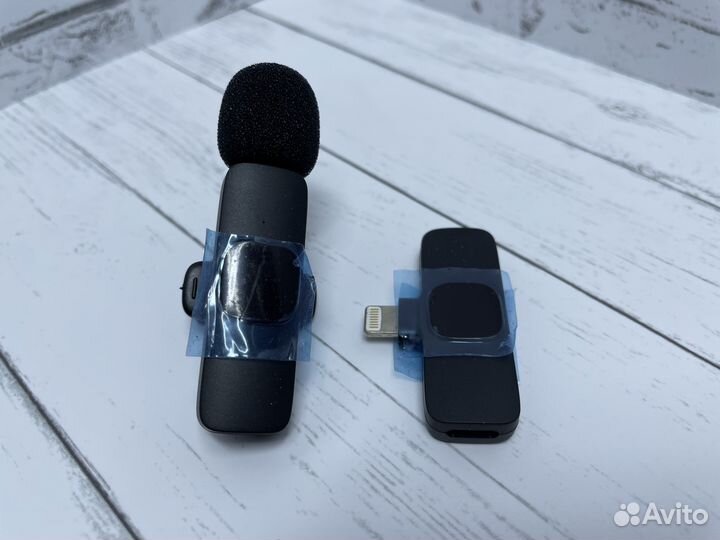 Микрофон петличный беспроводной новый