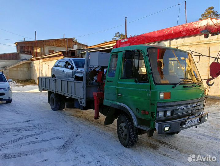 Услуги эвакуатора кран борт