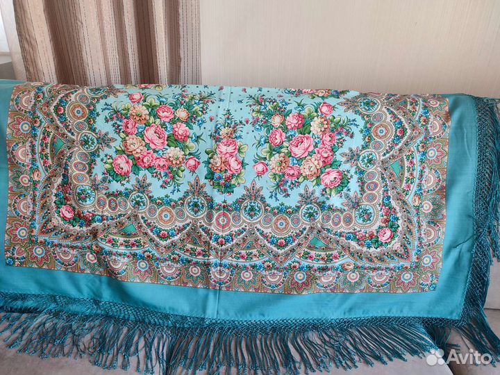 Павлопосадский платок шаль Славянка