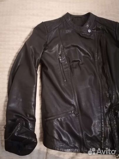 Кожаная куртка 42 размер