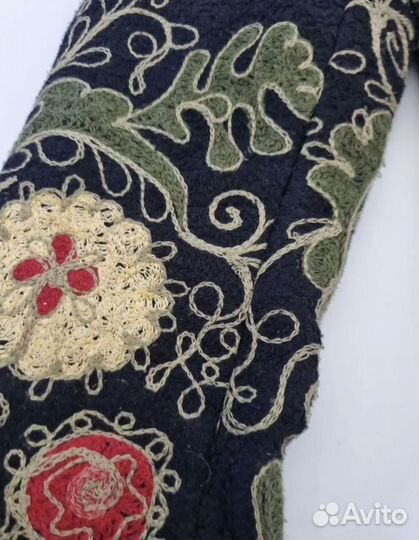 Дизайнерское шерстяное пальто 42 44