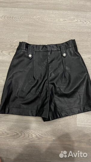 Шорты женские кожаные