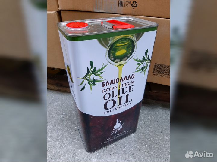 Масло оливковое холодного отжима 5 литров