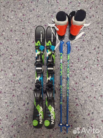 Горные лыжи детские 90 комплект