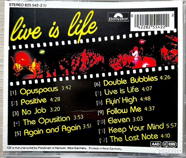 Музыкальные CD диски Opus - Life Is Life