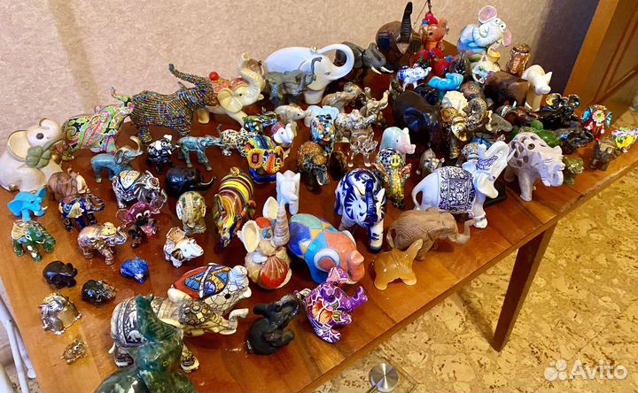 Статуэтки слоники Коллекция 90 шт