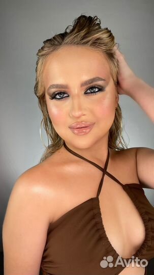 Макияж+локоны