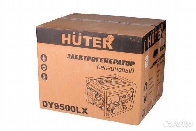 Электрогенератор бензиновый 8 кВт dy9500lx Huter